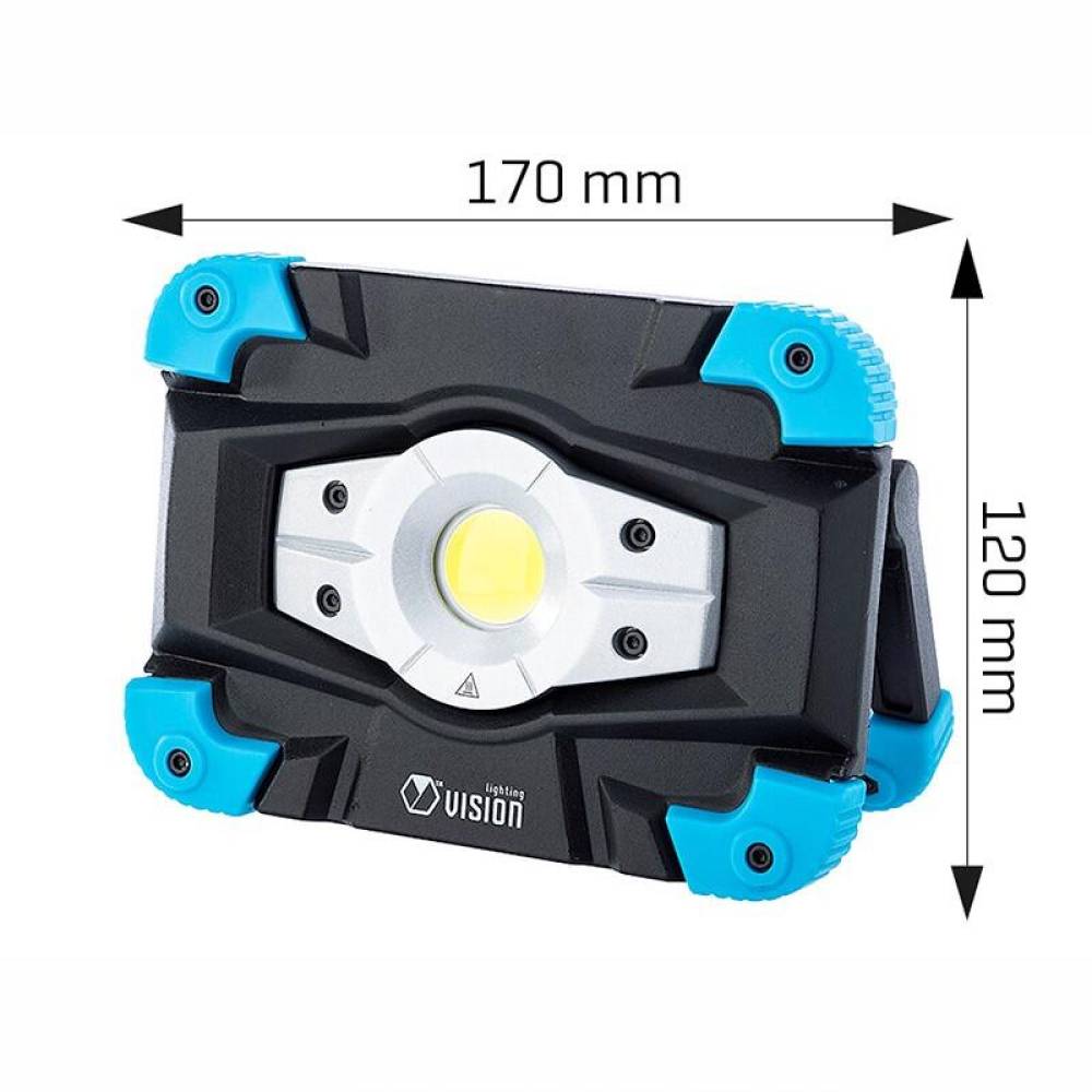 Lampa lucru LED-COB, 10W, 1000lm, reincarcabila USB, cu maner si magnet, cu functie de powerbank, 4400mAh, metal Heavy Duty, Vision 63303 Carmotion Lampa lucru LED-COB, 10W, 1000lm, reincarcabila USB, cu maner si magnet, cu functie de powerbank, 4400mAh, metal Heavy Duty, Vision 63303 Carmotion