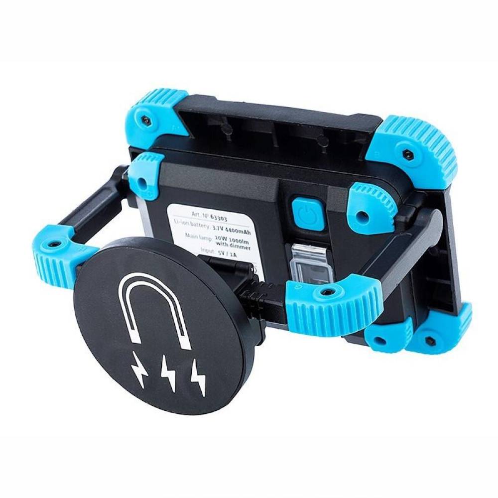 Lampa lucru LED-COB, 10W, 1000lm, reincarcabila USB, cu maner si magnet, cu functie de powerbank, 4400mAh, metal Heavy Duty, Vision 63303 Carmotion Lampa lucru LED-COB, 10W, 1000lm, reincarcabila USB, cu maner si magnet, cu functie de powerbank, 4400mAh, metal Heavy Duty, Vision 63303 Carmotion