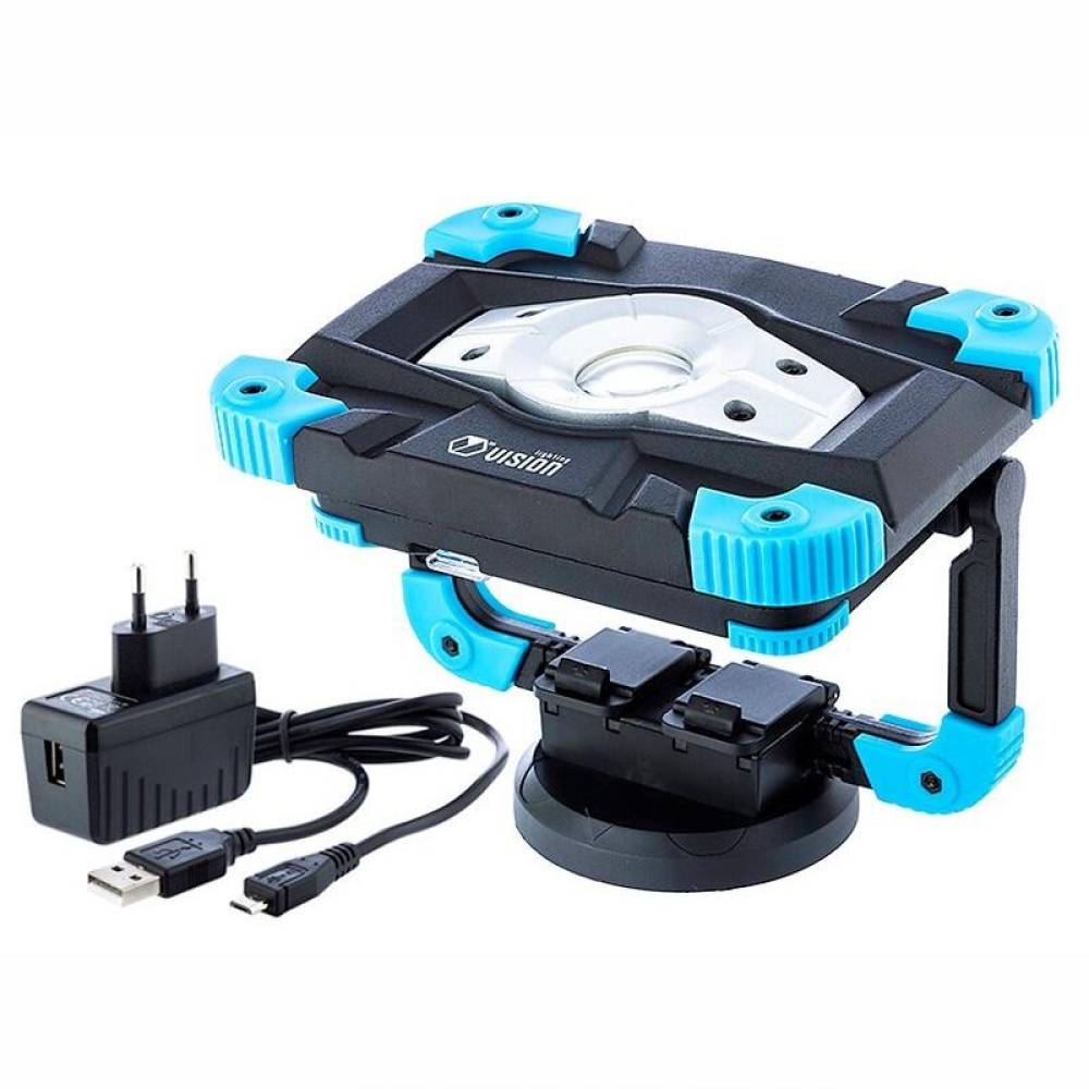 Lampa lucru LED-COB, 10W, 1000lm, reincarcabila USB, cu maner si magnet, cu functie de powerbank, 4400mAh, metal Heavy Duty, Vision 63303 Carmotion Lampa lucru LED-COB, 10W, 1000lm, reincarcabila USB, cu maner si magnet, cu functie de powerbank, 4400mAh, metal Heavy Duty, Vision 63303 Carmotion