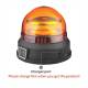 Girofar wireless 12V-24V, h148, cu Led, 3 functii, cu acumulator, reincarcabil 12-24V si 220V, prindere cu magnet, TT.14540