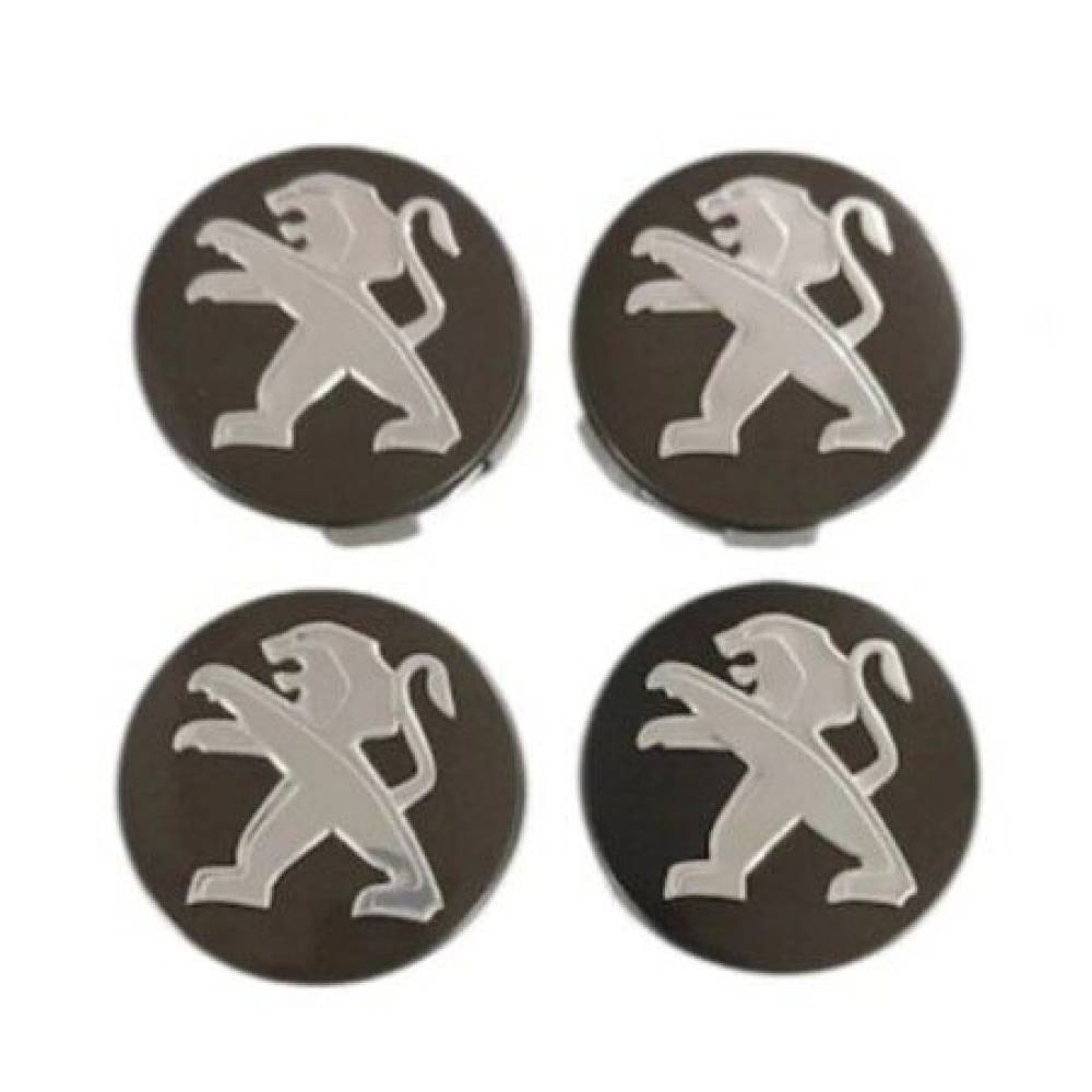 Set 4 capace pentru jante aliaj, 60mm, emblema Peugeot