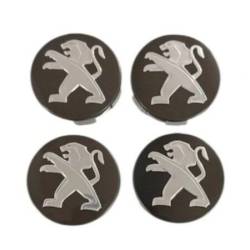 Set 4 capace pentru jante aliaj, 60mm, emblema Peugeot