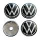 Set 4 capace pentru jante aliaj, 60mm, emblema Volkswagen
