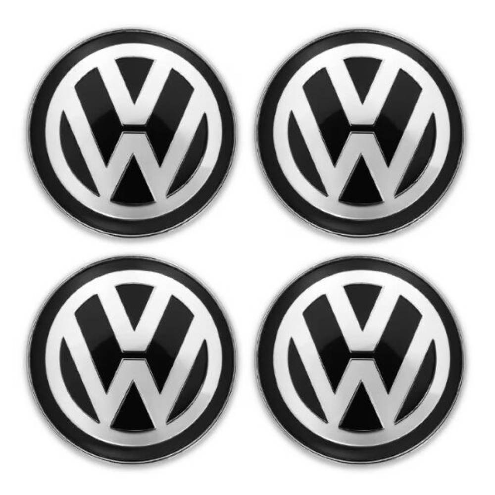 Set 4 capace pentru jante aliaj, 60mm, emblema Volkswagen