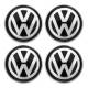 Set 4 capace pentru jante aliaj, 60mm, emblema Volkswagen