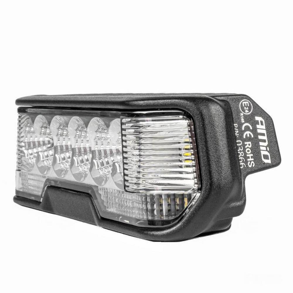 Proiector lucru 162x45, LED, 10-30V, 31W, 4000lm, cu pozitie DRL alba, flood, Pro Series 03866 Amio Proiector lucru 162x45, LED, 10-30V, 31W, 4000lm, cu pozitie DRL alba, flood, Pro Series 03866 Amio