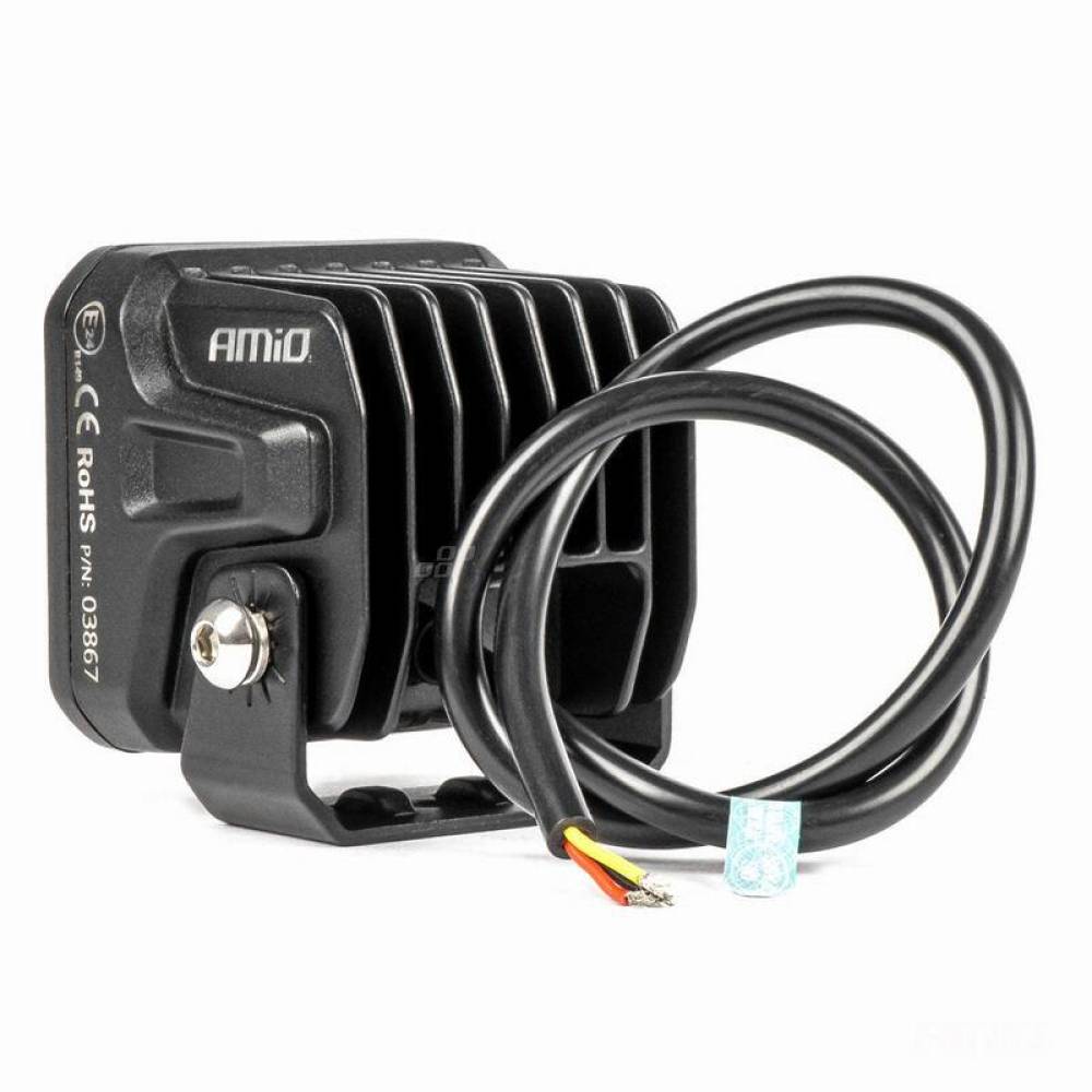 Proiector lucru 82x78, LED, 10-30V, 18W, 1800lm, cu pozitie DRL alba, spot, Pro Series 03867 Amio