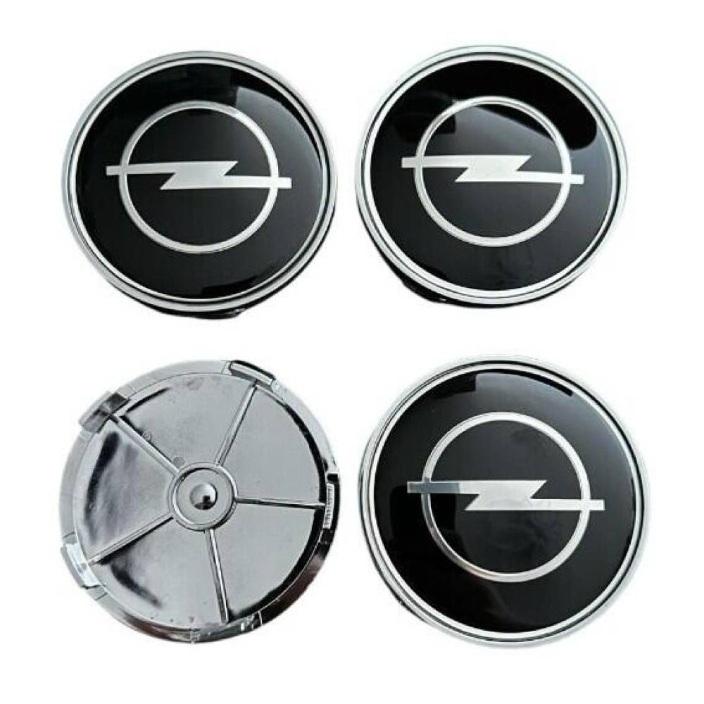 Set 4 capace pentru jante aliaj, 68mm, emblema Opel