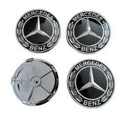 Set 4 capace pentru jante aliaj, 68mm, emblema Mercedes