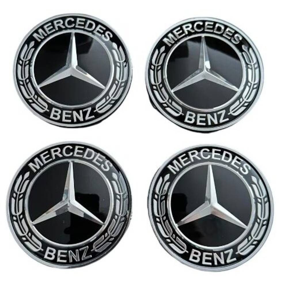 Set 4 capace pentru jante aliaj, 68mm, emblema Mercedes