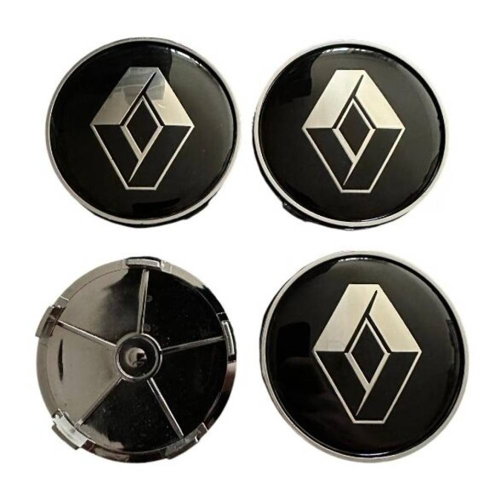 Set 4 capace pentru jante aliaj, 68mm, emblema Renault