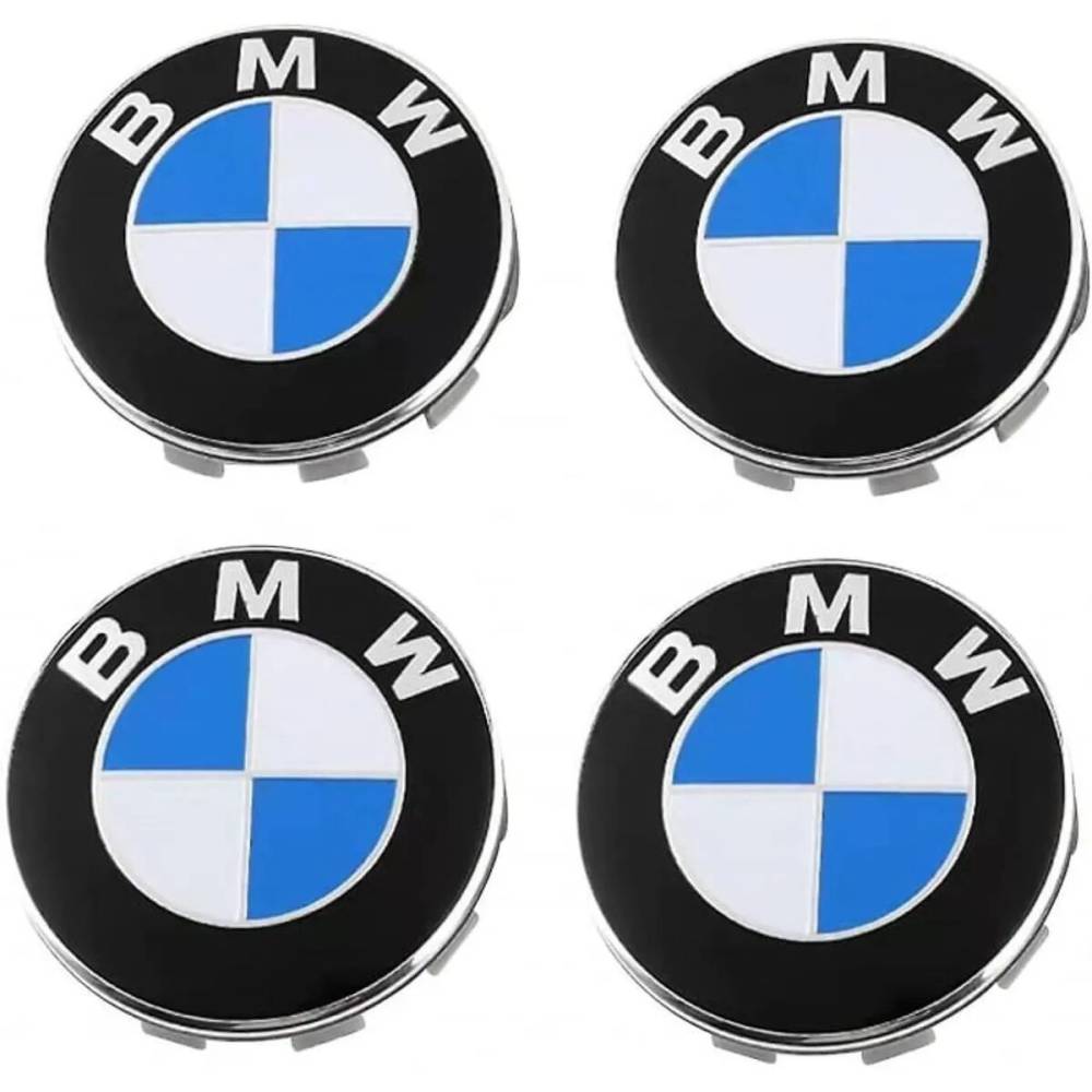 Set 4 capace pentru jante aliaj, 68mm, emblema BMW
