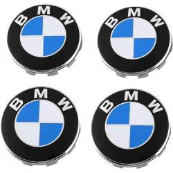 Set 4 capace pentru jante aliaj, 68mm, emblema BMW