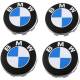 Set 4 capace pentru jante aliaj, 68mm, emblema BMW