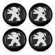 Set 4 capace pentru jante aliaj, 68mm, emblema Peugeot