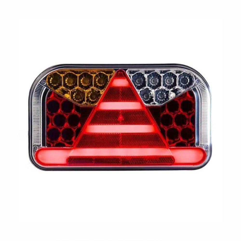 Lampa spate 240x140, LED, 5 functii, cu iluminare numar, cu mufa 5 pini, stanga, FT-170 L TB SPK Bajonet Fristom