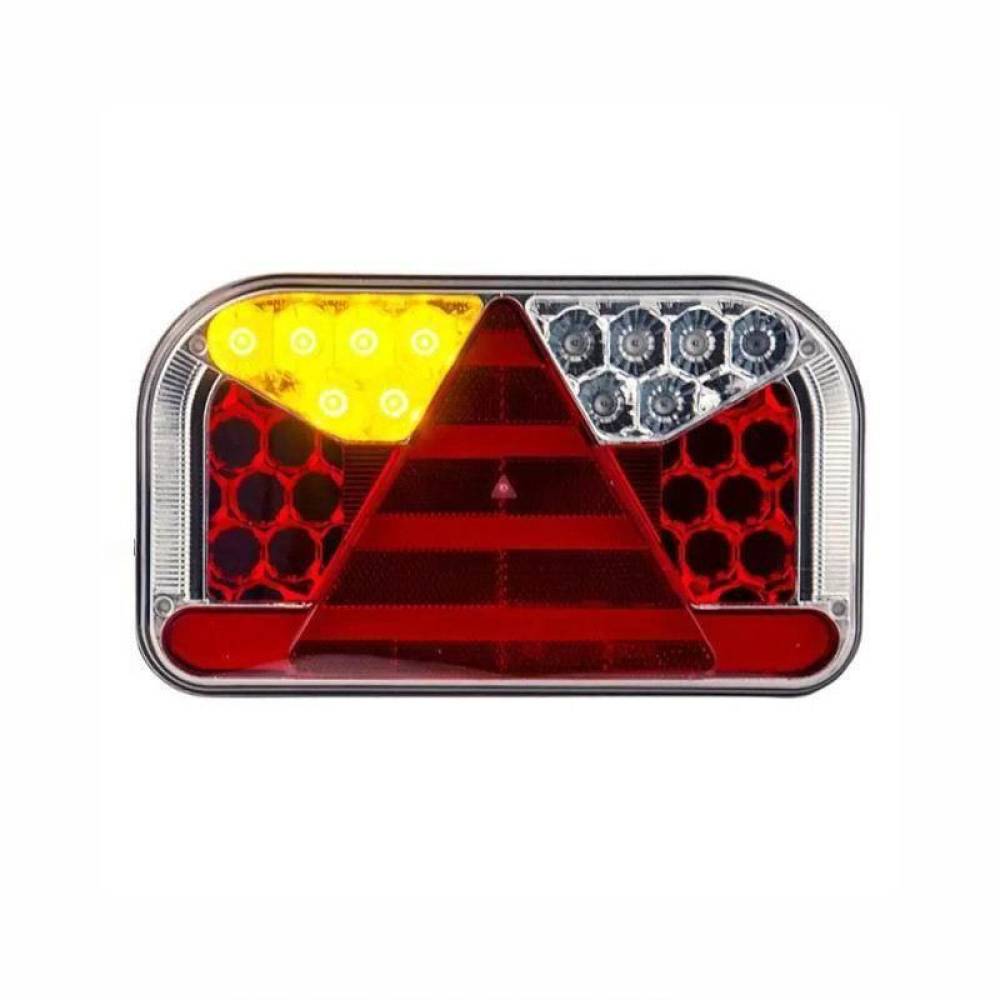 Lampa spate 240x140, LED, 5 functii, cu iluminare numar, cu mufa 5 pini, stanga, FT-170 L TB SPK Bajonet Fristom