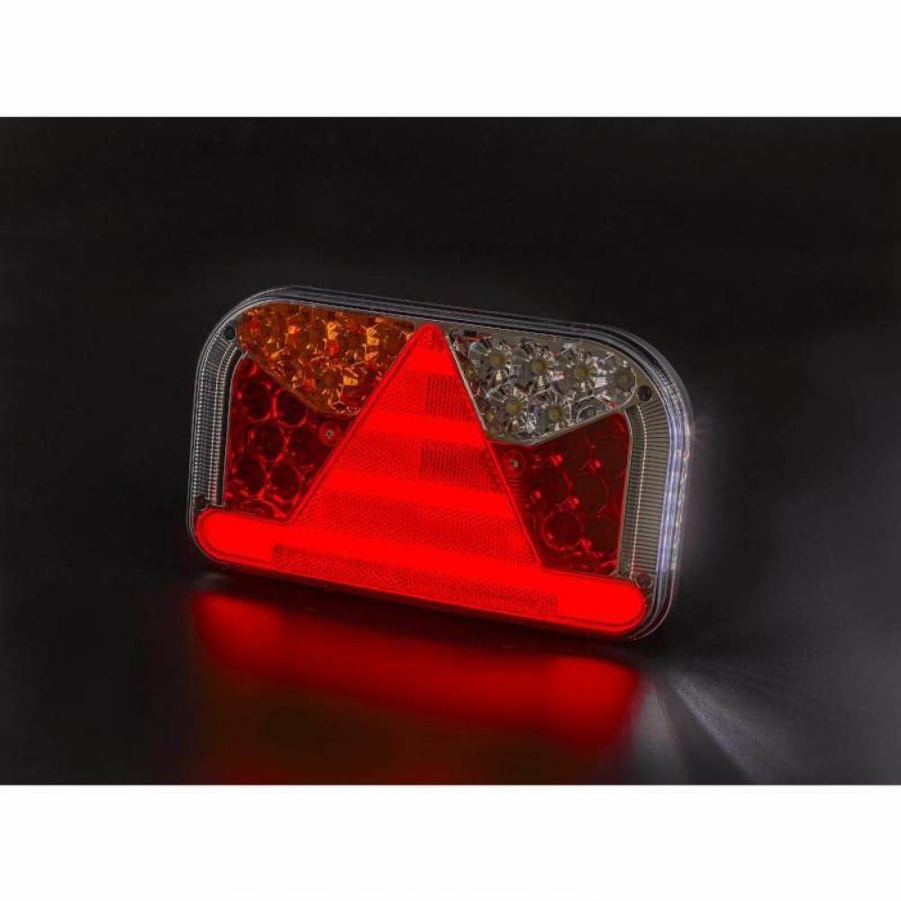 Lampa spate 240x140, LED, 5 functii, cu iluminare numar, cu mufa 5 pini, stanga, FT-170 L TB SPK Bajonet Fristom