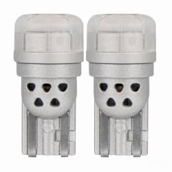 Set 2 becuri aluminiu T10, 3 LED-uri SMD3020, 12-24V, W5W, alb, 360° Pure Light Series, 03725 Amio 