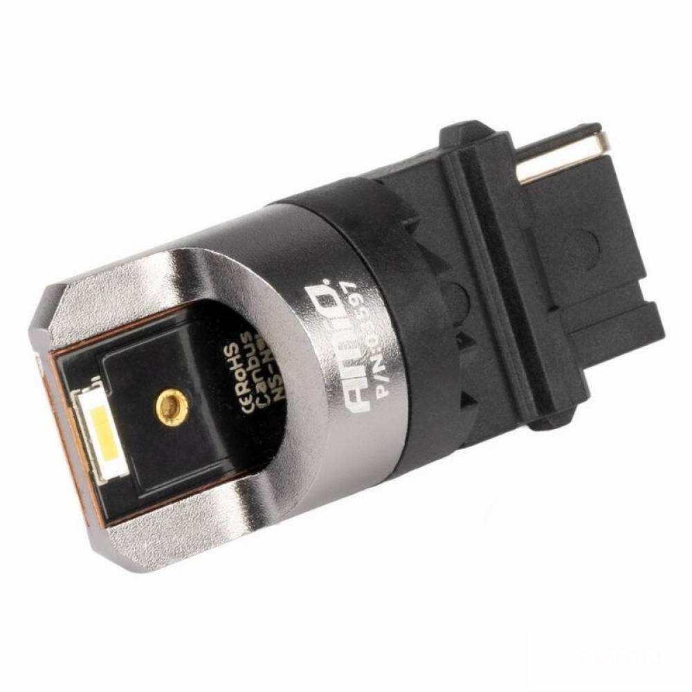 Set 2 becuri semnalizare T25, 2 LED-uri SMD1860, 12-24V, P27WFull CANBUS, 3156 alb, Pro Series, 03597 Amio