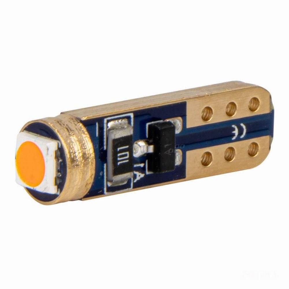 Set 2 becuri T5, 1 LED, SMD3030 12V 0.5W, W1W, rosu, High Power, 03727 Amio