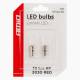 Set 2 becuri T5, 1 LED, SMD3030 12V 0.5W, W1W, rosu, High Power, 03727 Amio