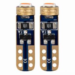 Set 2 becuri T5, 1 LED, SMD3030 12V 0.5W, W1W, rosu, High Power, 03727 Amio