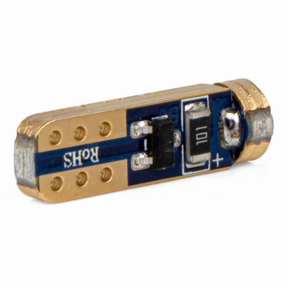 Set 2 becuri T5, 1 LED, SMD3030 12V 0.5W, W1W, albastru, High Power, 03728 Amio