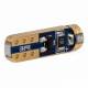 Set 2 becuri T5, 1 LED, SMD3030 12V 0.5W, W1W, albastru, High Power, 03728 Amio