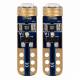 Set 2 becuri T5, 1 LED, SMD3030 12V 0.5W, W1W, albastru, High Power, 03728 Amio