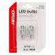 Set 2 becuri aluminiu T10, 2 LED-uri SMD1860, 12-24V, W5W, alb 03719 Amio 