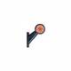 Lampa gabarit brat 108mm, oblic 45°, LED, 12-24V, lentile incolore, dreapta W21.7W 501P Was 