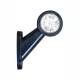 Lampa gabarit brat 108mm, oblic 45°, LED, 12-24V, lentile incolore, dreapta W21.7W 501P Was 