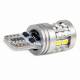 Set 2 becuri aluminiu T10, 6 LED-uri SMD3020 si 1 LED SMD3030, 12-24V, W5W, alb 03718 Amio 