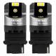 Set 2 becuri pozitie, semnalizare, alb T25, 4 LED-uri SMD 3030, 12-24V, P27 CANBUS, Pro Series 03587 Amio