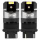 Set 2 becuri pozitie, semnalizare, alb T25, 4 LED-uri SMD 3030, 12-24V, PY27/7W CANBUS, Pro Series 03588 Amio