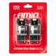 Set 2 becuri semnalizare T20, 4 LED-uri SMD3030, 12-24V, WY21W CANBUS, 7440 galben, Pro Series, 03590 Amio