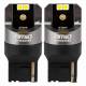Set 2 becuri semnalizare T20, 4 LED-uri SMD3030, 12-24V, W21W CANBUS, 7440alb, Pro Series, 03589 Amio