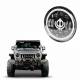 Far universal LED, fi17.8cm, 9-36V, 60W, 5500lm, cu faza lunga, scurta, pozitie alba DRL, semnalizare, pentru Jeep si moto, Ghost 03696 Amio