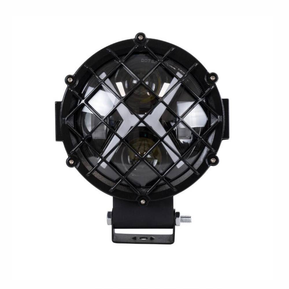 Proiector fi172, LED, 9-36V, 50W, 5500lm, cu faza lunga, faza scurta, pozitie alba DRL NEON, semnalizare, X Type, 03698 Amio 