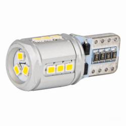 Set 2 becuri T10e, 15 LED-uri SMD2016, 12-24V, W5W, CANBUS, alb 03723 Amio