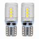 Set 2 becuri T10e, 15 LED-uri SMD2016, 12-24V, W5W, CANBUS, alb 03723 Amio