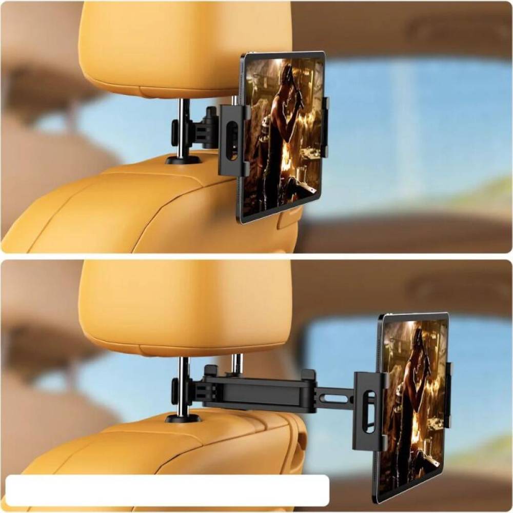 Suport telefon, tableta cu prindere pe tetiera, 138-248mm, 360 de grade, 03799 Amio 