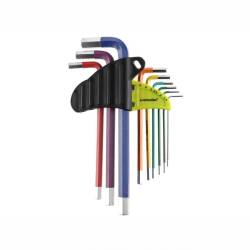 Set 9 chei imbus Hexagonale, 1.5-10mm, 230mm, multicolor, 63832 Carmotion