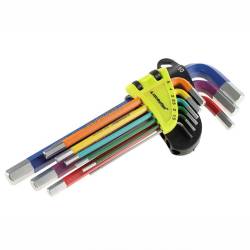 Set 9 chei imbus Hexagonale, 1.5-10mm, 230mm, multicolor, 63832 Carmotion