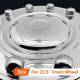 Capac roata 22,5inch, fata, din otel inoxidabil, bombat, pentru autobuz, tir, sistem montare cu suruburi antifurt, 524F A2A