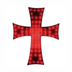 Cruce luminoasa rosie camion, 84 LED-uri, 12-24V, prindere cu ventuze, 100U103R 