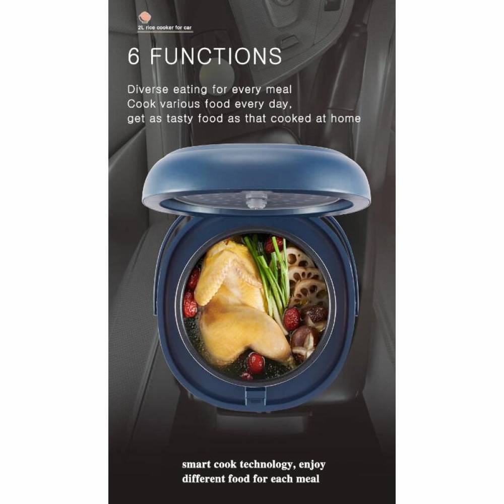 Oala multifunctionala, multicooker pentru camion, camping, 2L, 12-24V, rosu, BAM AKC086 Oala multifunctionala, multicooker pentru camion, camping, 2L, 12-24V, rosu, BAM AKC086