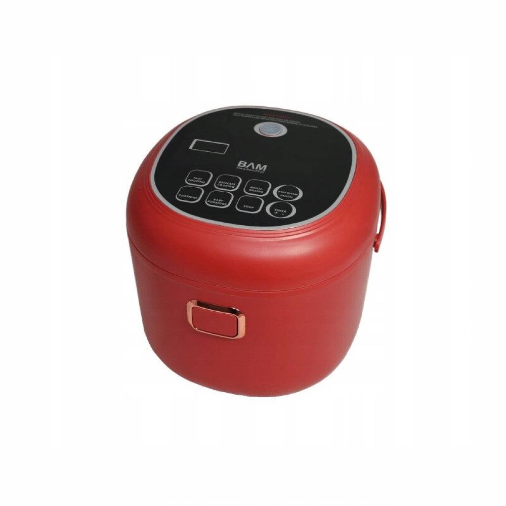 Oala multifunctionala, multicooker pentru camion, camping, 2L, 12-24V, rosu, BAM AKC086 Oala multifunctionala, multicooker pentru camion, camping, 2L, 12-24V, rosu, BAM AKC086