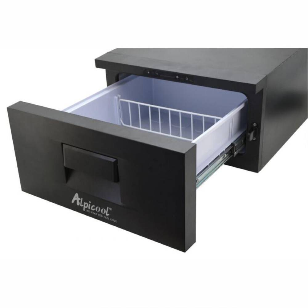 Frigider auto cu compresor 20L, 12V-24V, 60W, -20°C, incorporabil cu sertar, negru, 07077 Alpicool Frigider auto cu compresor 20L, 12V-24V, 60W, -20°C, incorporabil cu sertar, negru, 07077 Alpicool